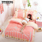 WTEMPO Romantic Lace Ruffle Lace Bedding Sets/princess Duvet Cover Bed Linen lace Bedding Set