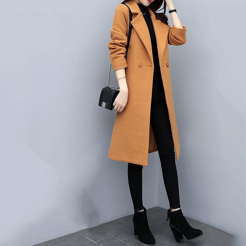 Women Coats Winter Long Overcoat Outwear Coat Loose Cardigan Long Sleeve Manteau Femme Hiver Elegant