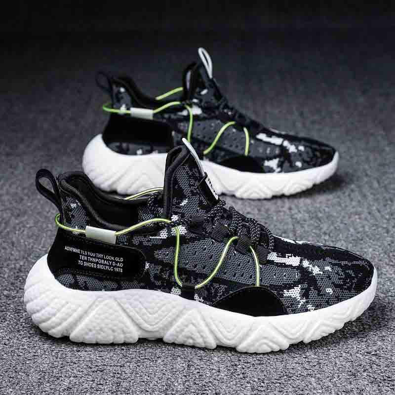 Size 39-44 Fashion Summer Men Mesh Sneakers Low-top Running Basketball Shoes Outdoor Non-slip Shockproof Shoes