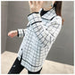 Non-shedding Autumn and Winter Women's Imitation Mink Fleece Sweater Women's Knitted Cardigan Jacket Thickening