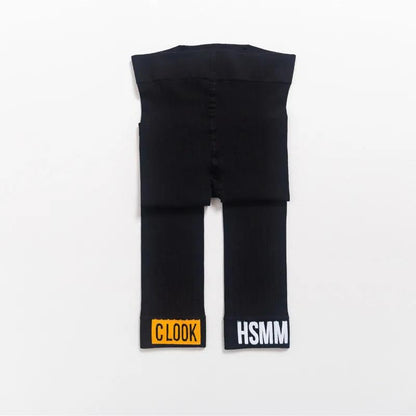 Children's Pants Girls' Leggings Spring and Autumn Thin Letter Korean Solid Color Capris Elastic Pants for Baby Outer Wear and Inner Wear