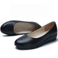 Women's Flat Shoes Leather Shoes Work Shoes Work Professional Flight Attendant Flat Shoes Comfortable Nurse Shoes Soft Bottom Mother Shoes
