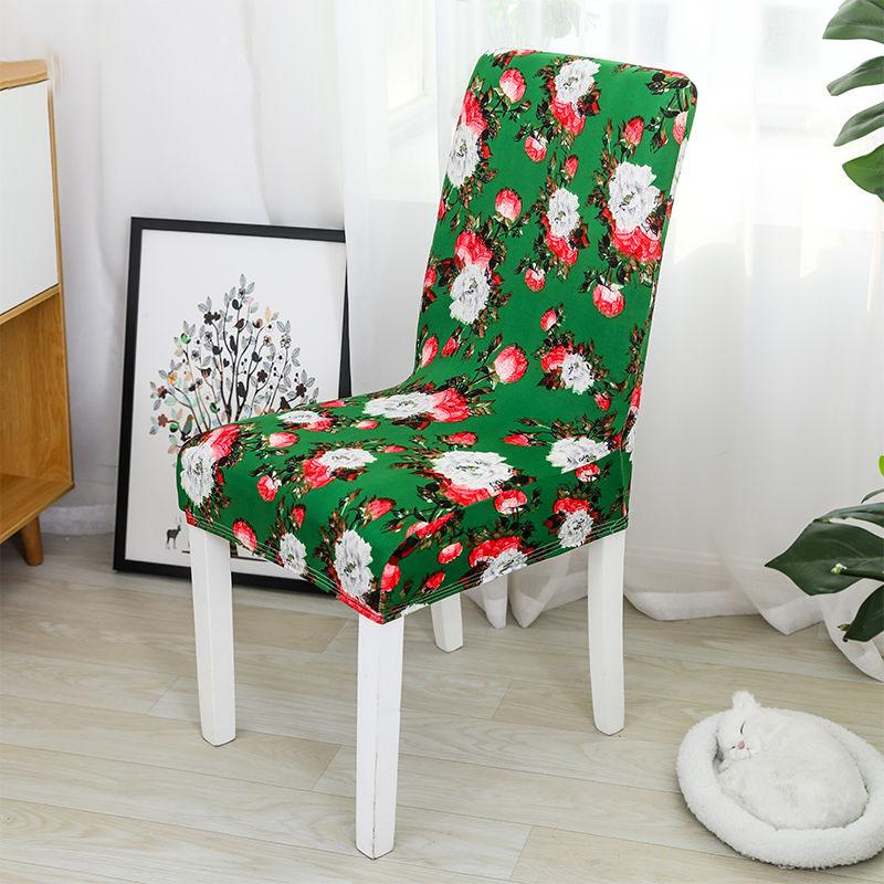 2/4/6pcs Printed Elastic Stretch Chair Cover Spandex Dinning Room Kitchen Chair Slipcovers Protector Case for Wedding Banquet Party