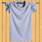 Summer Plus Fat Plus Size Thin Short-sleeved Men's T-shirt Cotton Round Neck Half-sleeve Casual Sports Loose Fat Undershirt