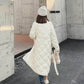 Down Padded Jacket Women's Winter Korean Style Temperament Was Thin Stand-up Collar Mid-length Over-the-knee Coat Thick Padded Jacket