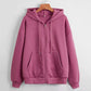 Hooded Sweater Women's Fleece Bf Loose Zipper Top Autumn and Winter Cardigan Ins Ladies Coat