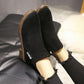 Short Boots Women Spring and Autumn Single Shoes Martin Boots All-match Single Boots Frosted Flat Boots Plus