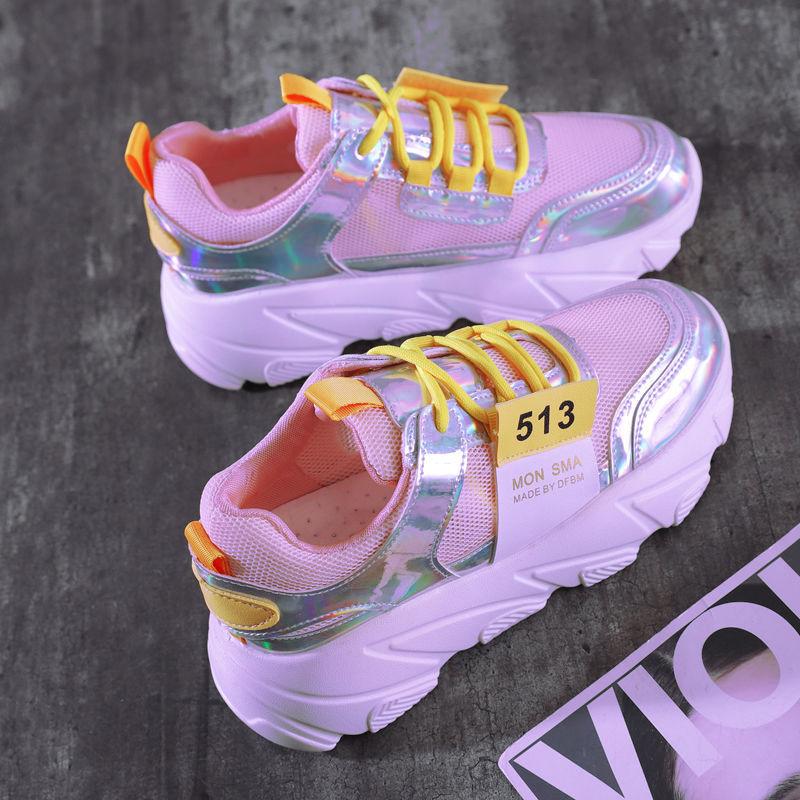 Shoes  Female Students Korean Version  All-match Casual Breathable  Comfortable Sports Shoes Flat Running Shoes