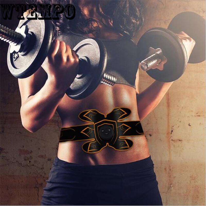 EMS Wireless Muscle Trainer Fitness Abdominal Training Electric Weight Loss Stickers Slimming Belt