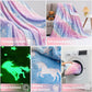 Glow In The Dark Throw Blanket Unicorn Blanket for Kids Unicorn Moon Blankets Super Cozy Plush Soft Fleece Blanket for Girls Boys Birthday Gifts