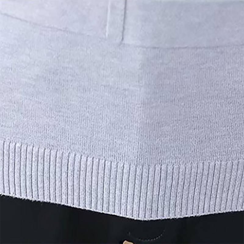 Turtleneck Sweatershirts Men's Round Neck Solid Color Pullover All-match Warm Sweater Autumn