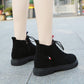 Woman's Fashion Women Martin Boots Autumn Winter Boots Zipper Ankle Boots Warm Plush Flat Shoes