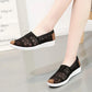 Summer Cloth Shoes Women's Flat Mesh Hollow Fisherman Shoes Slip-on Soft-soled Shoes