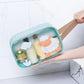 Dry and Wet Separation Toiletry Bag Cosmetic Bag Women Clear Handbag Waterproof for Bathing Swimming Beach Portable Transparent Bag