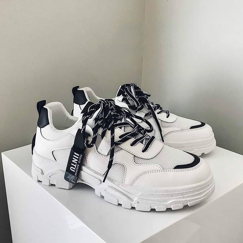 Fashion Daddy Shoes Men Height Increasing Breathable Shoes Casual Thick Sneakers for Male 39-44