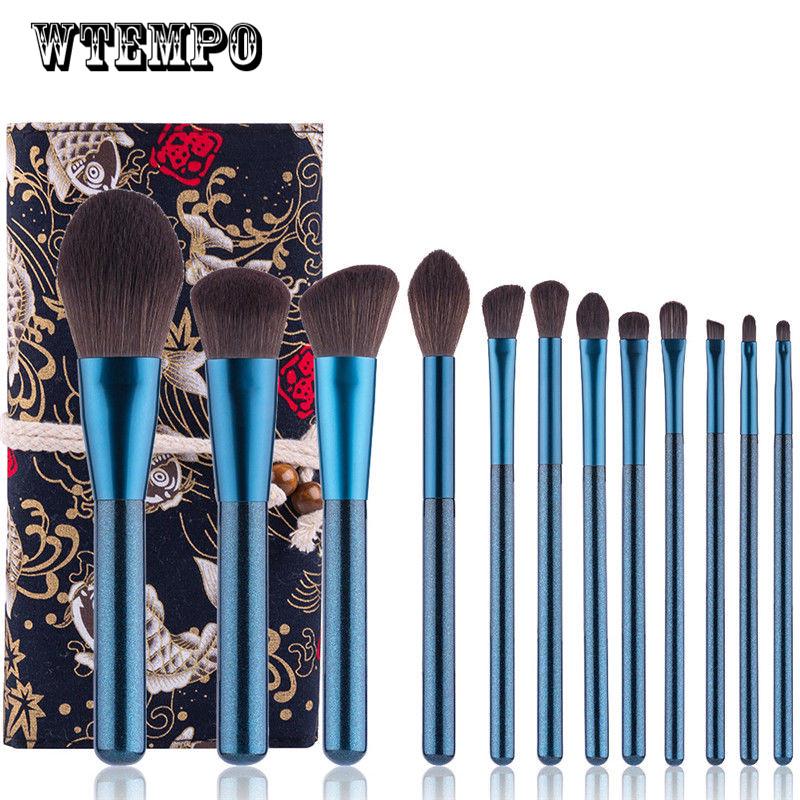 12Pcs Marble Makeup Brushing Suit Eye Brush Eyelash Brush Makeup Tools Maquiagem Profissional