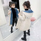 Girls' Warm and Windproof Cotton Clothes Mid-length Padded Winter Coat