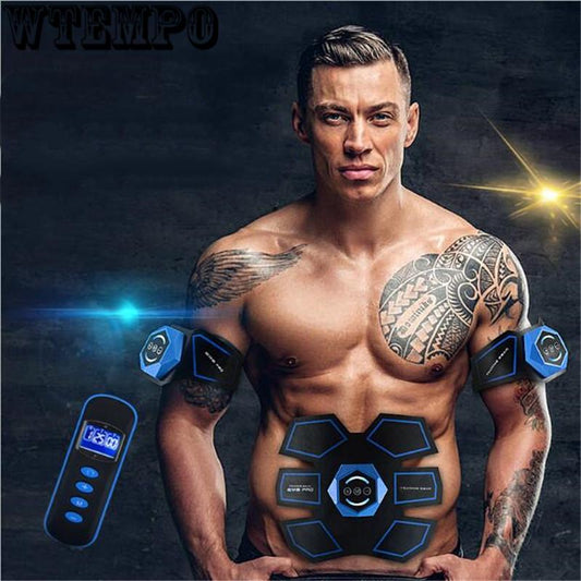 Abdominal Device Body Slimming Belt Unisex Fitness Massager Abdominal Muscle Arm Trainer Sticker