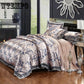 Bed Set Luxury Jacquard Bedding Set Duvet Cover and 2pcs Pillowcase Soft Duvet Cover Set