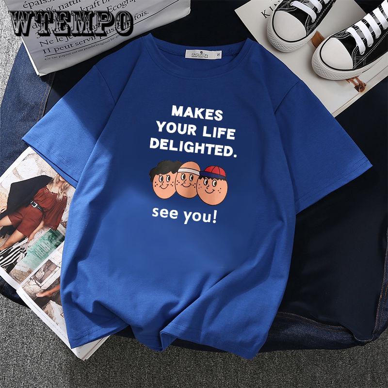 WTEMPO Print T-Shirt Summer women Fashion Casual O neck Short sleeve Graphic Tee Female Tops Zaraing