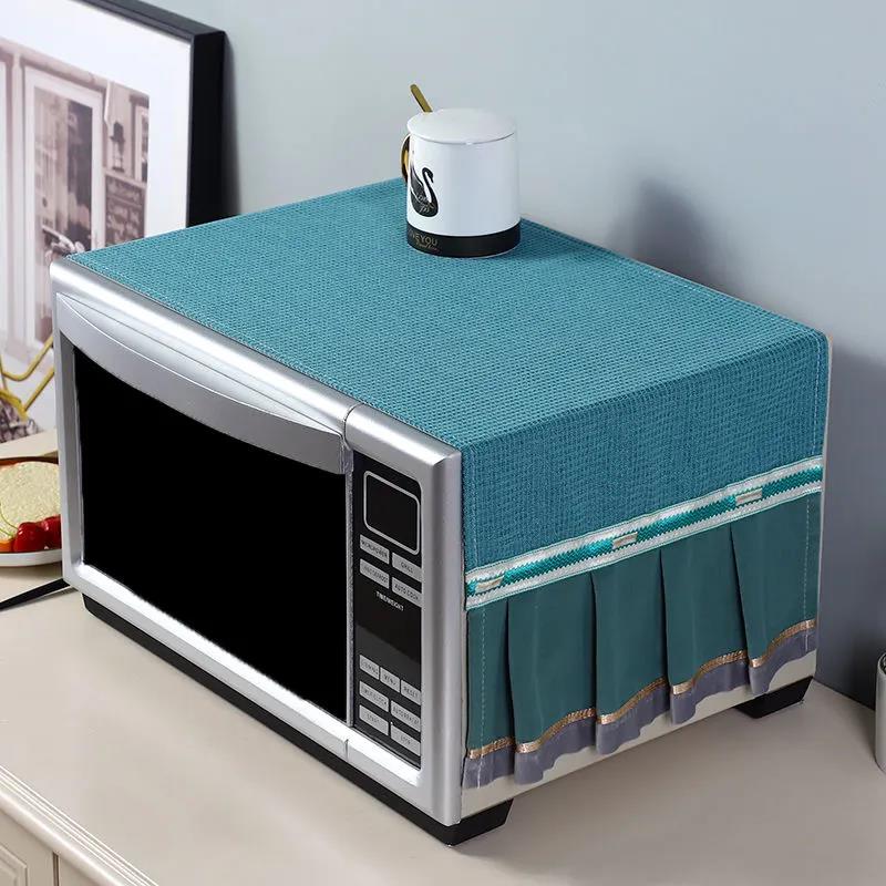 Microwave Dust Cover Waterproof and Dustproof Oven Cover Towel All-inclusive Oil-proof Cover Curtain