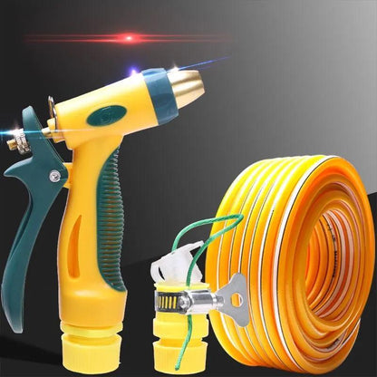 High Pressure Water Gun Set 5/10/15/20m Explosion-proof Hose Car Wash Gun Household Portable Watering Gun Watering Tool