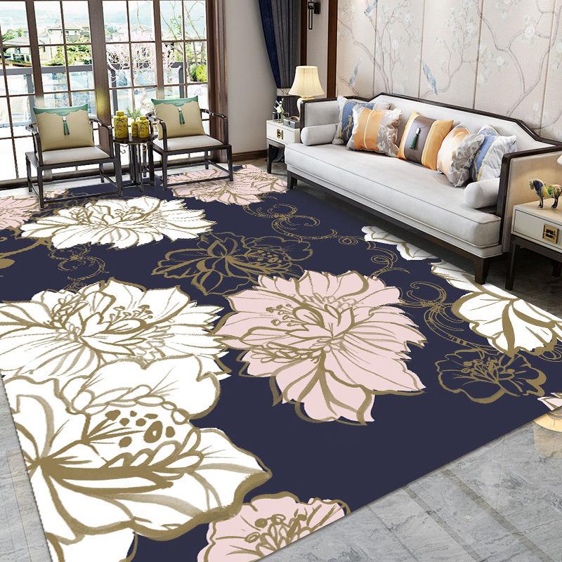 Carpet Living Room Chinese Style Simple Modern American Sofa Coffee Table Bedroom Nordic European Style Full Shop Machine Washable Household