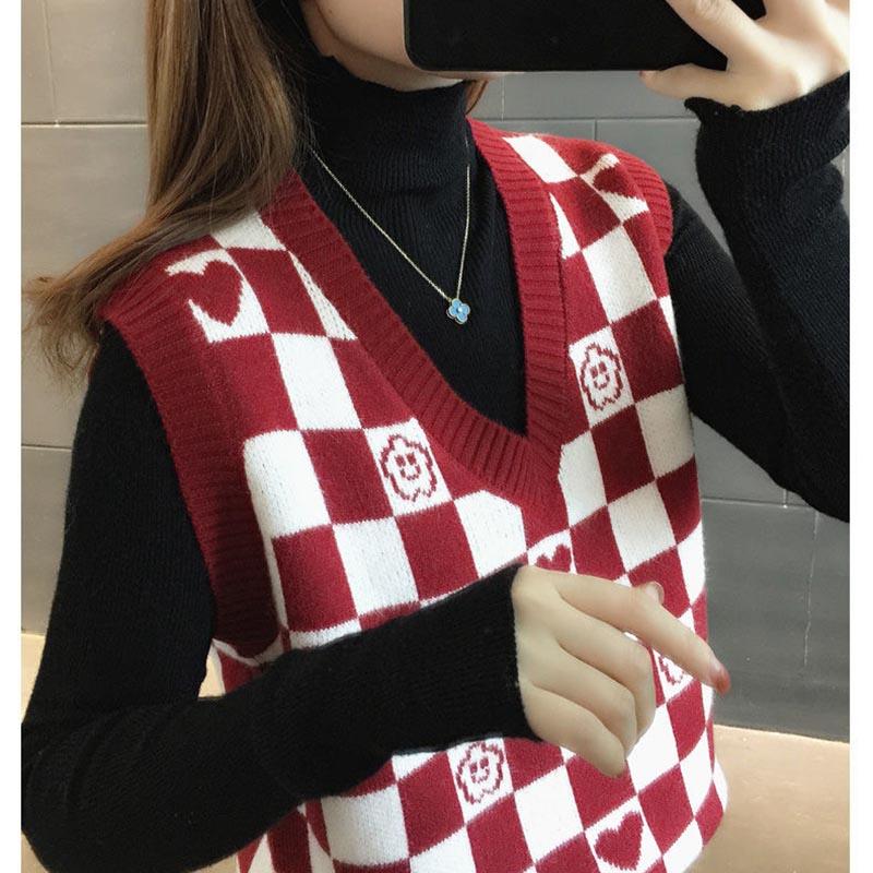 Knitted Vest Women's Spring and Autumn Style Western Style Trendy Outerwear Sweater