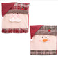 2 Set of Christmas Decorations Home Decoration Chair Cover Restaurant Hotel Square Santa Claus Stool Decoration