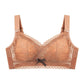 Women's Sexy Lace Plus Size Underwear C D E Full Cup for Big Breasts Female Adjustable Bra No Steel Ring Comfortable Bra Breathable Thin Brassiere