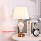 French Rustic Desk Light Fabric Lampshade Princess Room Deco Table Lamps Bedroom Lighting Fixtures