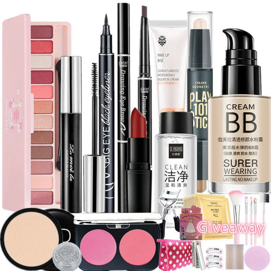 Beginner Makeup Complete Student Cosmetic Eye Makeup Set Waterproof Eyebrow Pencil Eyeliner