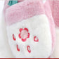 Girls Winter Thick Furs Little Girls Wool Sweaters Children's Western Style Hooded Warm Cotton Clothes with Small Velvet Bag Decoration