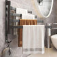 31cm Rotating 2 Bar Bathroom Towel Rack Free Punching Multi-bar Drying Space Aluminum Towel Bar Bathroom Rack Dormitory Rack Kitchen Towel Rack