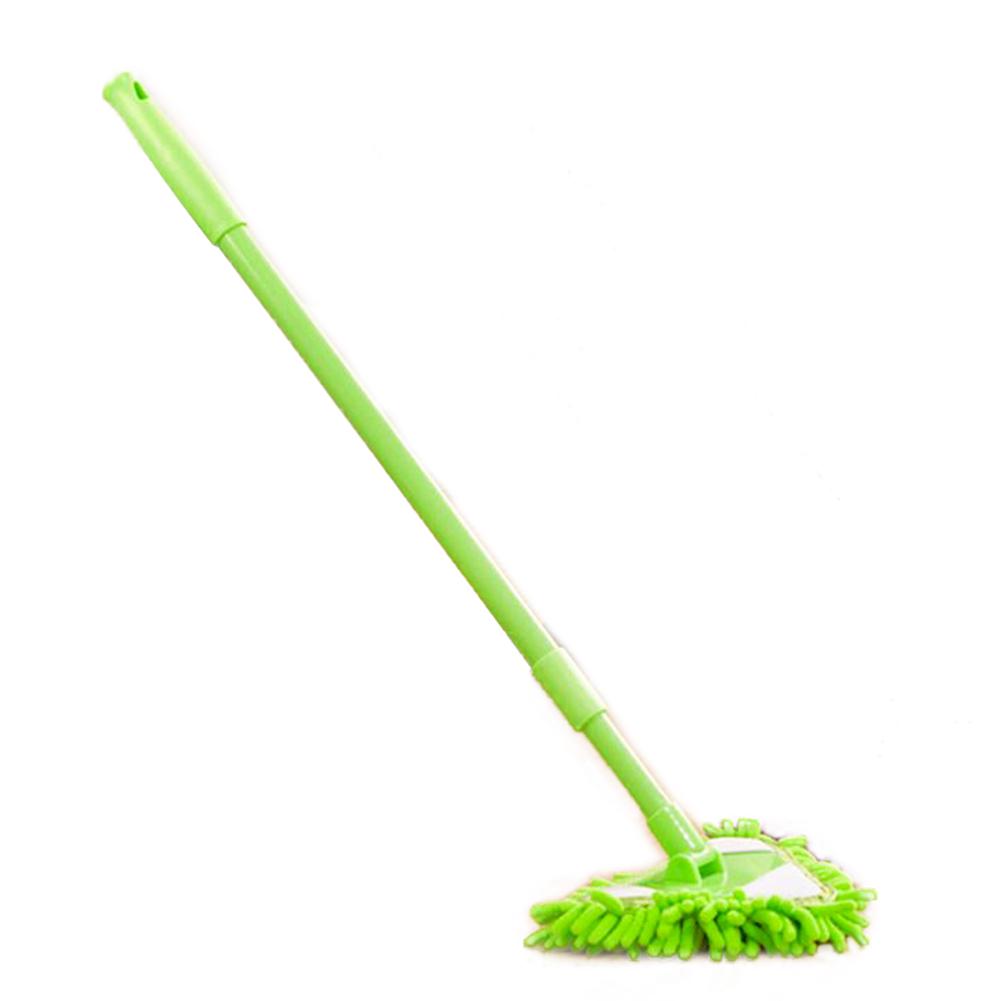 Triangle Cleaning Mop Retractable Glass Cleaner Chenille PP Iron Material Easy Installation Storage