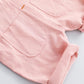 Baby Summer Carrying Pants Set Boys and Girls Baby Suit Summer Short Sleeve Stripe Embroidery Two Piece Set 1-3 Years Old