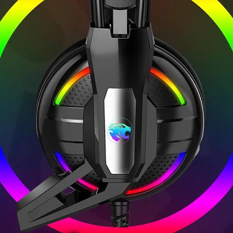 Headphones E-sports Gaming Headset 4D Stereo Desktop Computer with Wheat Subwoofer Microphone Headset