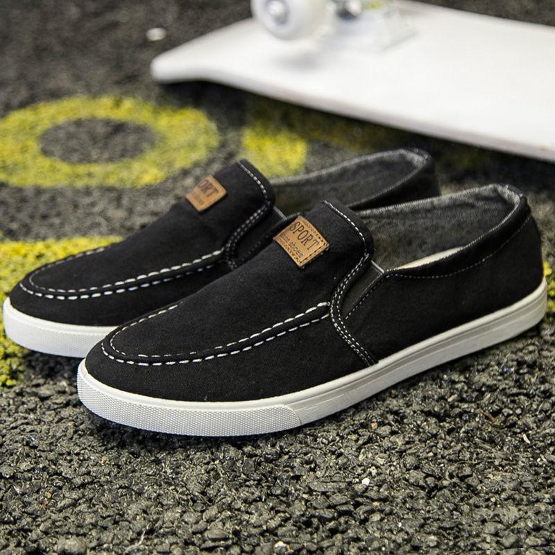 Spring Sports Leisure Breathable Men's Shoes All-match Old Beijing Cloth Shoes Lazy Men's Work Shoes