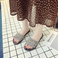 Summer Women Crystal Slippers Glitter Flat Soft Bling Female Candy Color Flip Flops Indoor Ladies Slides Beach Shoes