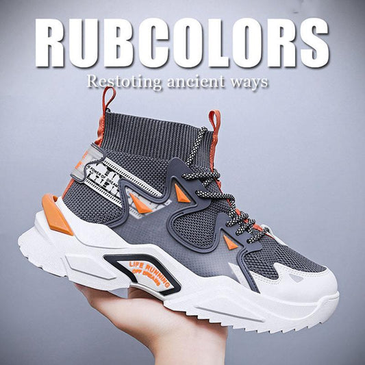 Men's Height-increasing Shoes Trendy High Top Men's Tennis Shoes All-match Sports Leisure Student Basketball Shoes