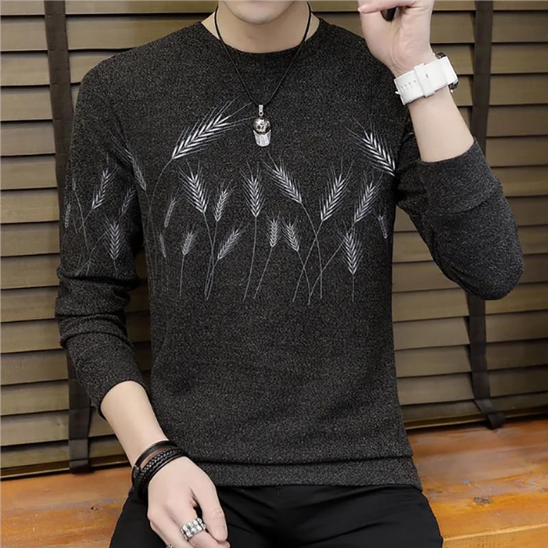 Men's Sweaters Plus Velvet Thickening Autumn Men's Long-sleeved Men's Trend Loose Sweatshirts
