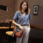 Leather-skinned Women's Bag Korean Version of The Hundred Shoulder Messenger Soft Bag Fashion Atmosphere Handbag