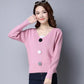 Autumn and Winter Slimming Knitted Bottoming Shirt Loose Spring Top Pullover Women's Age-reducing Temperament Outfit