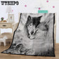 3D Couple Wolf  Animal Printed  Bedding  Blanket