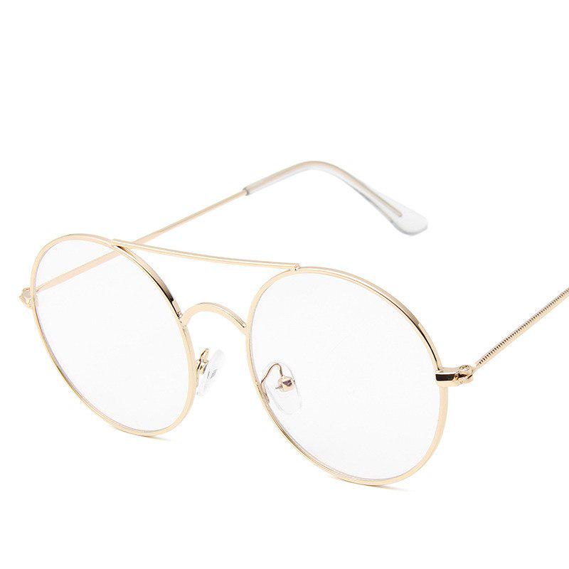 Vintage Round Sunglasses Men Women 2019 Fashion Metal Sun glasses Small Circle Sunglass Reflective M