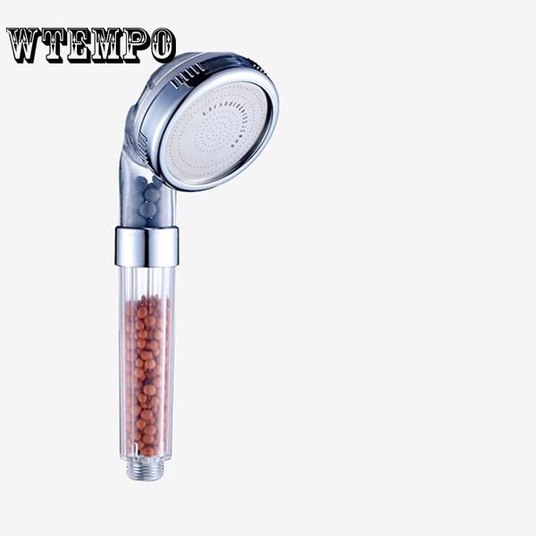 Brand Shower Head Bath Shower Head High Pressure Boost Water Saving Filter Ball Beads Showy