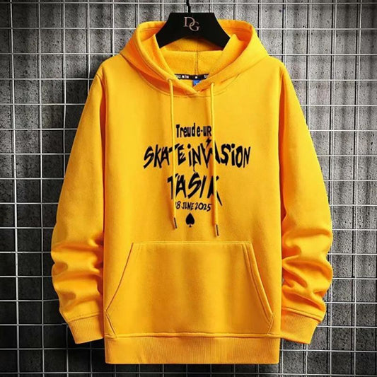 Fleece Sweater Men's Autumn and Winter Sweaters Hooded Loose All-match Pullover Knitted Sweatshirts