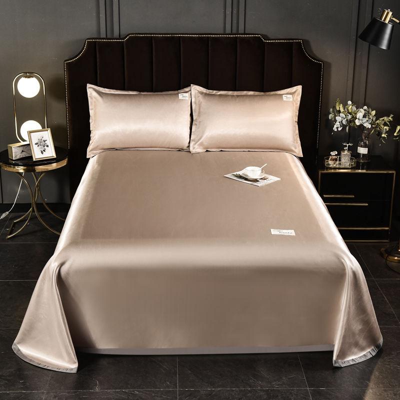 Three-piece Light Luxury Ice Silk Skin-friendly Mat Summer Soft Cool Ice Silk Mat Bedding