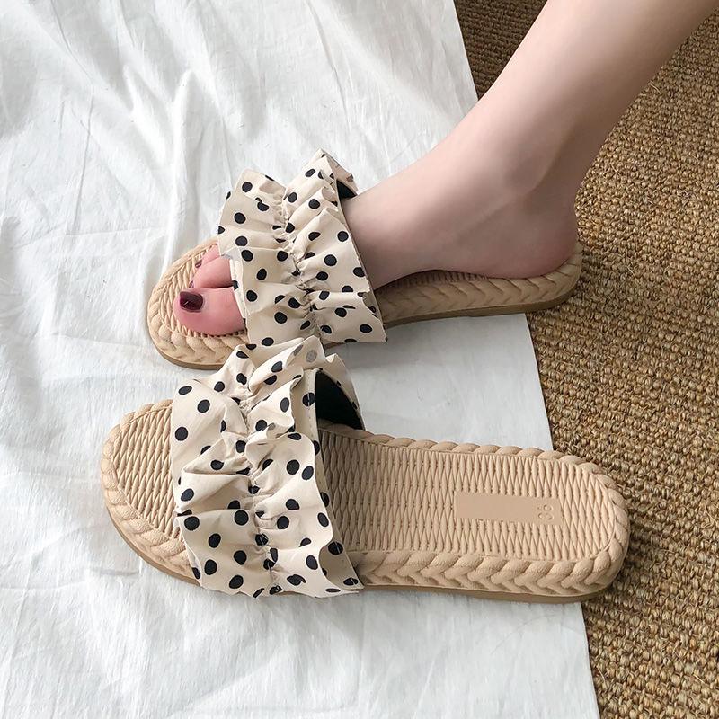 Sandals and Slippers Women Wear Fashion 2020 Summer Ins Wild Flat Bottom Summer Beach L Sandals
