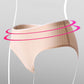4Pcs/Set Women's Solid Color Panties Cotton Crotch Mid Waist Underpants Large Size Casual Seamless Briefs